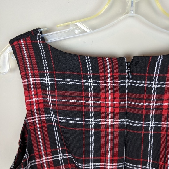 YOU | Plaid Black Red Dress-H9 - Picture 4 of 6